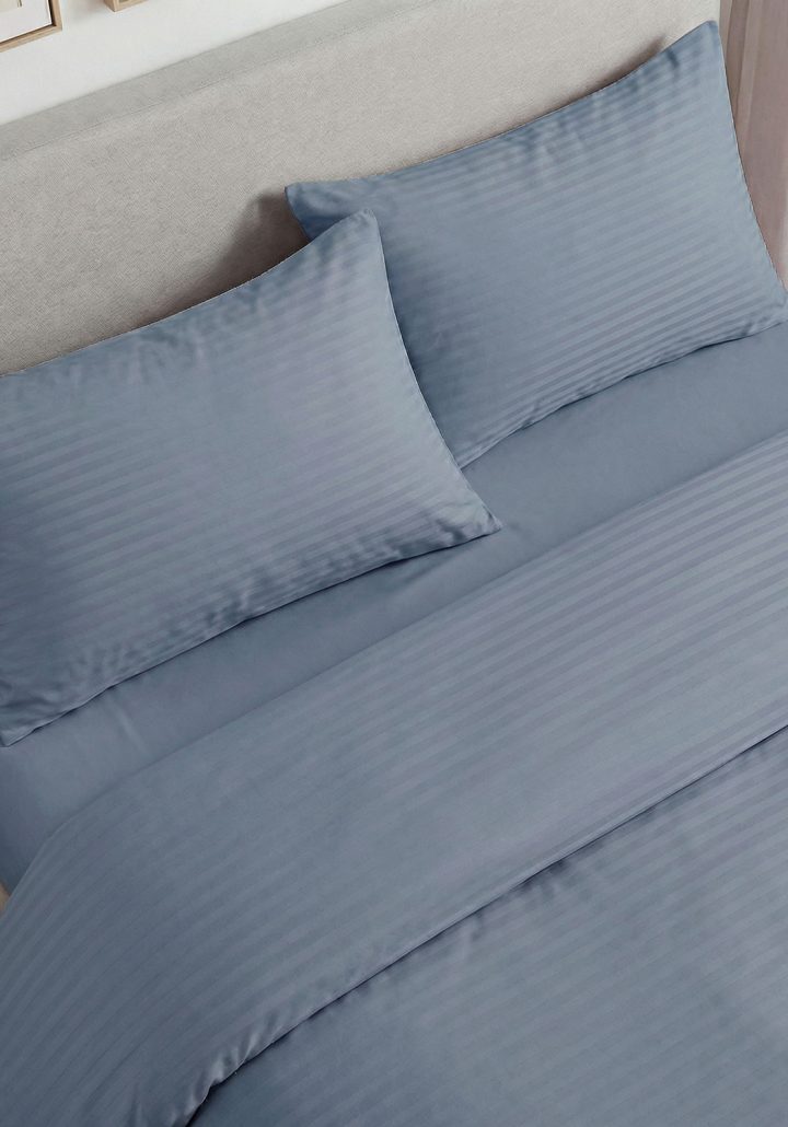ARIA DUVET COVER COOL GREY- SATIN COTTON 400TC